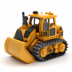 Obraz na płótnie Canvas Bull Dozer Truck Toy - Tractor Toy