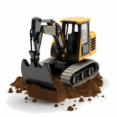 Excavator Truck - excavator Toy - Excavator 3D