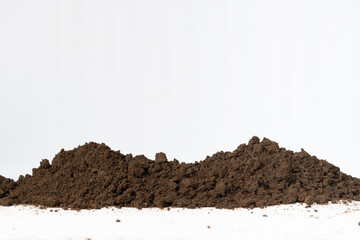 pile of fertile soil for banner