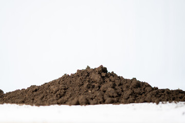 Heap of soil isolated for nature element