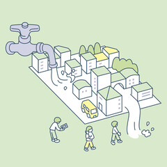 水のトラブル。
危機管理と話し合い