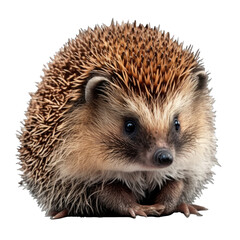 Animal Hedgehog Design Elements Isolated Transparent Background: Graphic Masterpiece, Clear Alpha Channel for Overlays Web Design, Digital Art, PNG Image Format (generative AI
