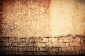 Aged street wall background, texture. Generative AI
