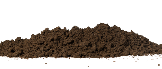 heap soil isolated