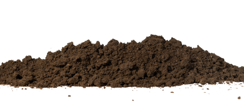 heap soil isolated