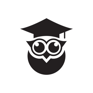 Owl education logo images illustration