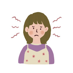 イライラしている女性　PMS　嫉妬　トラブル