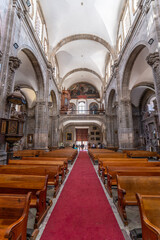 Fototapeta na wymiar Beautiful interior of Templo de la Compania de Jesus Oratorio de San Felipe Neri in Guanajuato city. 
