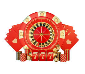 Poker Card with Roulette Element