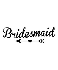 Obraz na płótnie Canvas bridesmaid SVG Cut File