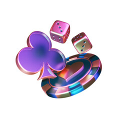 Modern Style Poker and Casino Element
