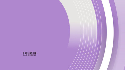 Geometric background of fashionable pastel color minimal concept, flat lay: white and purple.