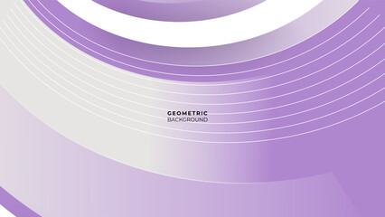 Geometric background of fashionable pastel color minimal concept, flat lay: white and purple.