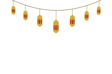 Lantern Islamic with transparent Background PNG