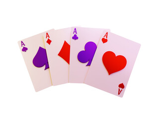 Realistic Poker Card Element