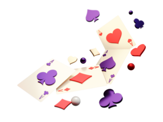 Realistic Poker Card Element