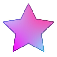 Obraz premium Abstract geometric cute sticker retro style Y2K element