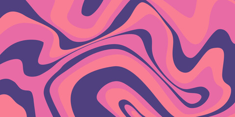 Psychedelic trippy y2k retro background bright swirl. Simple vector illustration. Groovy wave print. Vintage background. Psychedelic groovy spiral.