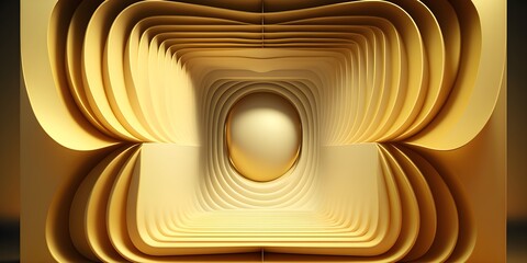 Epic Cinematic Gold abstract art on a gold wall, gold modern design and gold abstract art, exclusive, mysterious and expensive gold AI, AI Générative, Générative