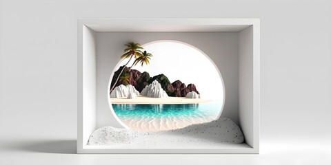 Beach Landscape Horizon Illusion, Minimalistic Artworks with Artistic & Warm Feeling, Modern Illustrations
AI, AI Générative, Générative.
