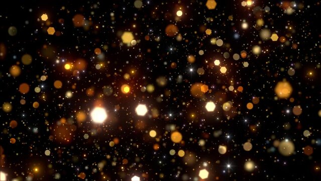 bokeh brown abstract circles orange background video