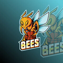 Bees Basketball Football Animal  Team Badge