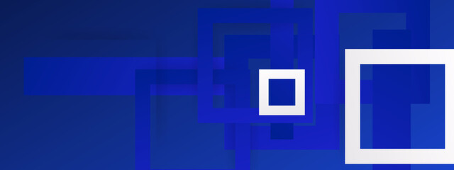 Abstract geometry dark blue background. White random object. Vector illsutration.