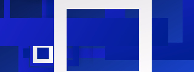 Abstract geometry dark blue background. White random object. Vector illsutration.