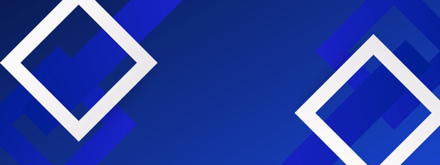 Abstract geometry dark blue background. White random object. Vector illsutration.