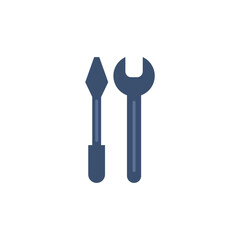 isolate blue and white fix tool icon