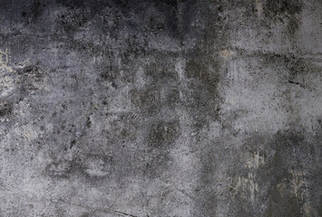 Grey grunge textured wall. Copy space.