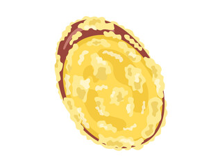 サツマイモの天ぷらのイラスト
