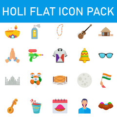                              Holi Festival flat icon 
