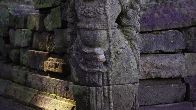 The ruins of gambar wetan temple. The Gambar Wetan Temple was built during the Majapahit Kingdom after the reign of Hayam Wuruk