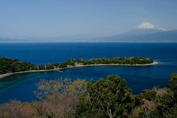 Fototapeta na wymiar 大瀬崎と富士山