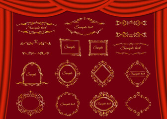 アンティークな飾り枠フレーム