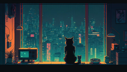 Cat in the window