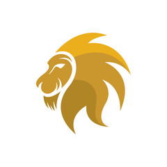 Lion head logo images illustration