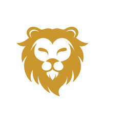 Lion head logo images illustration