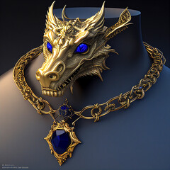 golden blue dragon