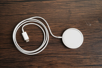 Wireless charger, magnetic charging modern equipment of mobile phone.