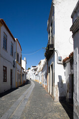 On a narrow street in Beja city - Portugal