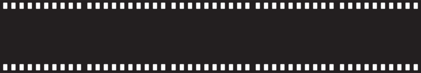 黒い写真フィルムのシンプルなベクターイラスト	