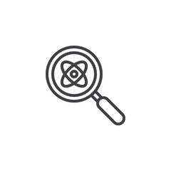 Obraz premium Scientific research line icon