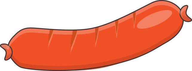 sausage object isolated