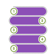 Process infographic with 5 steps, process or options.