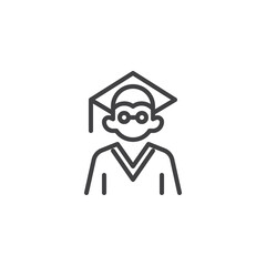 Student line icon