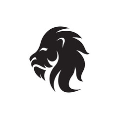 Lion head logo images illustration