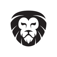 Lion head logo images illustration