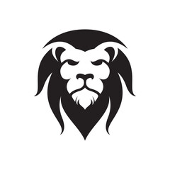 Lion head logo images illustration